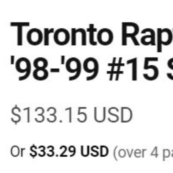 SOLD: NBA Official Nike Toronto Raptors Carter 44 Basketball Season Game Play - Picture 10 of 10